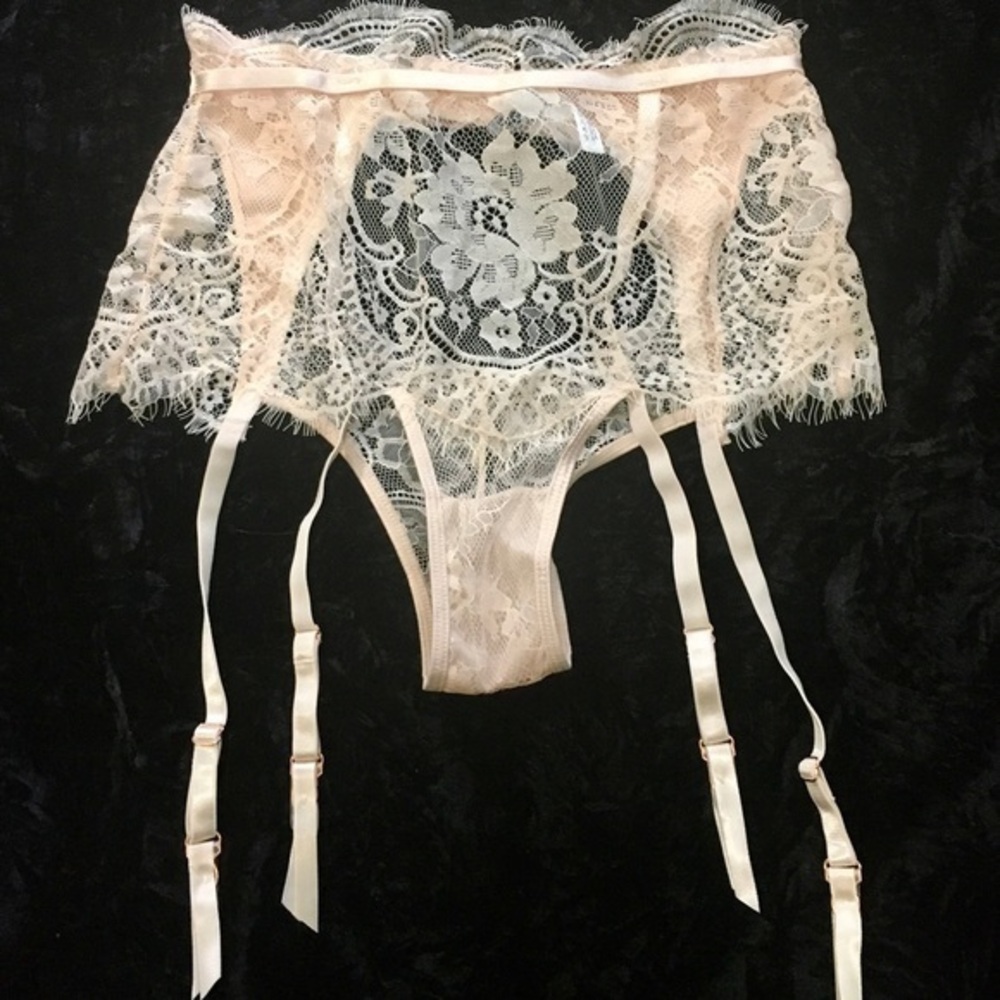 Oh la la Cherie- Lingerie Garter Panties. Size S